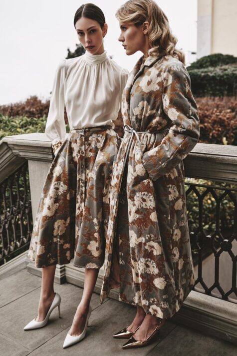 Cotton velvet skirt | Portofino | Crida Milano